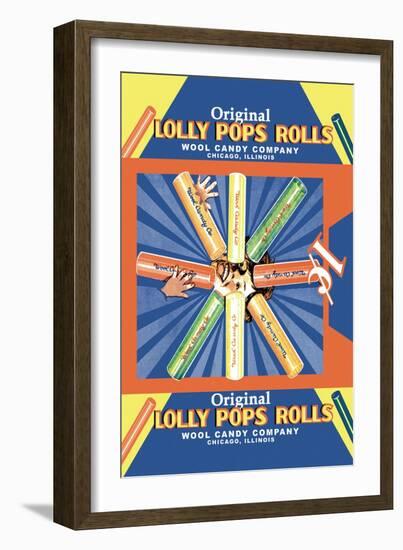 Original Lolly Pops Rolls-null-Framed Art Print