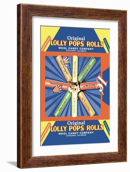 Original Lolly Pops Rolls-null-Framed Art Print