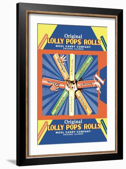 Original Lolly Pops Rolls-null-Framed Art Print