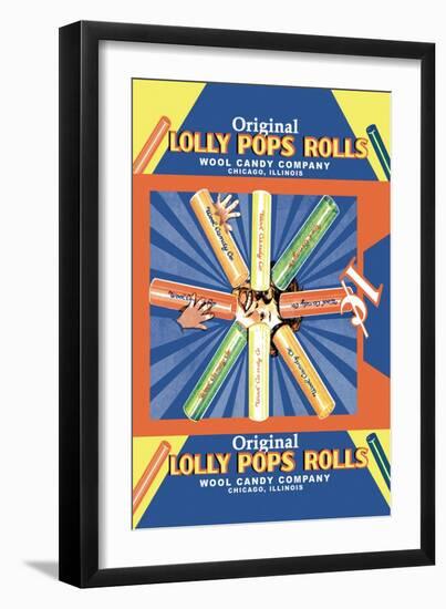 Original Lolly Pops Rolls-null-Framed Art Print