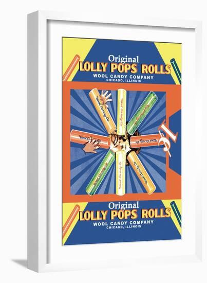 Original Lolly Pops Rolls-null-Framed Art Print