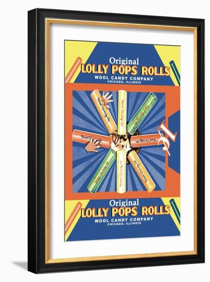 Original Lolly Pops Rolls-null-Framed Art Print