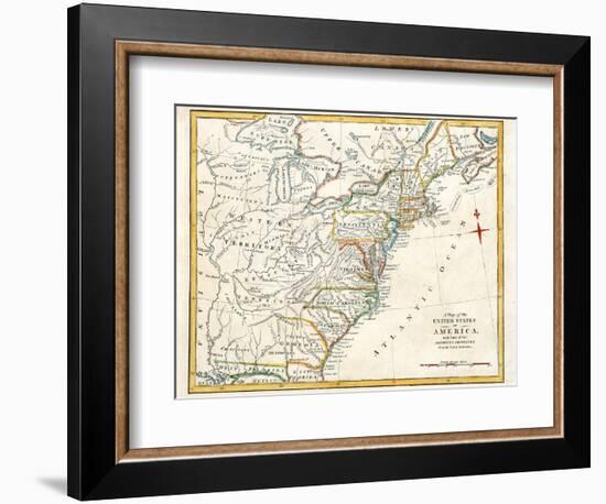 Original Map Of North America-Tektite-Framed Art Print