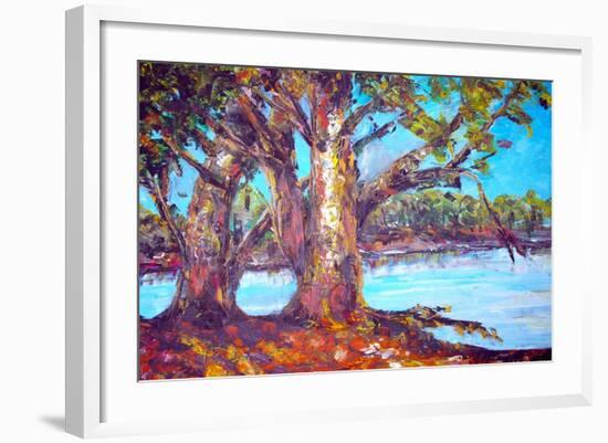 Original Oil Painting On Canvas For Giclee-null-Framed Art Print