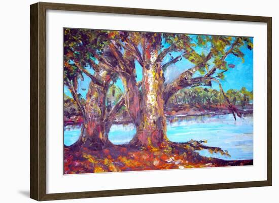 Original Oil Painting On Canvas For Giclee-null-Framed Art Print