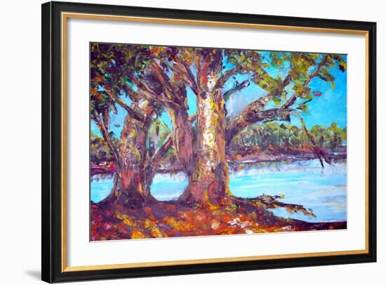 Original Oil Painting On Canvas For Giclee-null-Framed Art Print