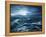 Original Oil Painting Showing Waves in Ocean or Sea on Canvas. Modern Impressionism, Modernism,Mari-Boyan Dimitrov-Framed Stretched Canvas