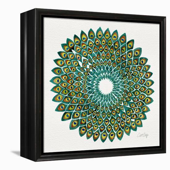 Original Peacock-Cat Coquillette-Framed Premier Image Canvas