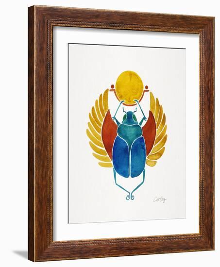 Original Scarab-Cat Coquillette-Framed Art Print