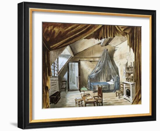 Original Set Design Sketch for Fourth Act of Opera La Boheme-Ruggero Leoncavallo-Framed Giclee Print