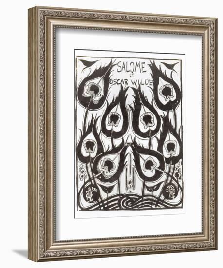 Original Sketch for the Cover of "Salome" by Oscar Wilde circa 1894-Aubrey Beardsley-Framed Giclee Print