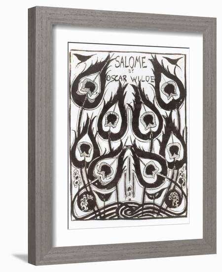 Original Sketch for the Cover of "Salome" by Oscar Wilde circa 1894-Aubrey Beardsley-Framed Giclee Print