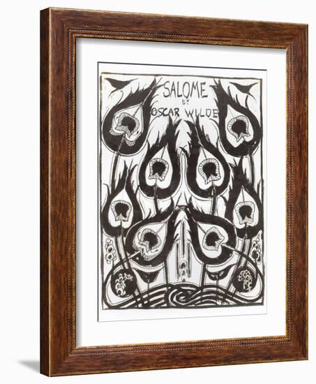 Original Sketch for the Cover of "Salome" by Oscar Wilde circa 1894-Aubrey Beardsley-Framed Giclee Print