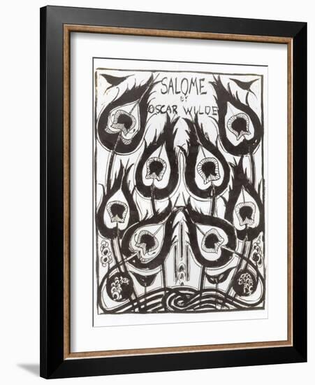 Original Sketch for the Cover of "Salome" by Oscar Wilde circa 1894-Aubrey Beardsley-Framed Giclee Print