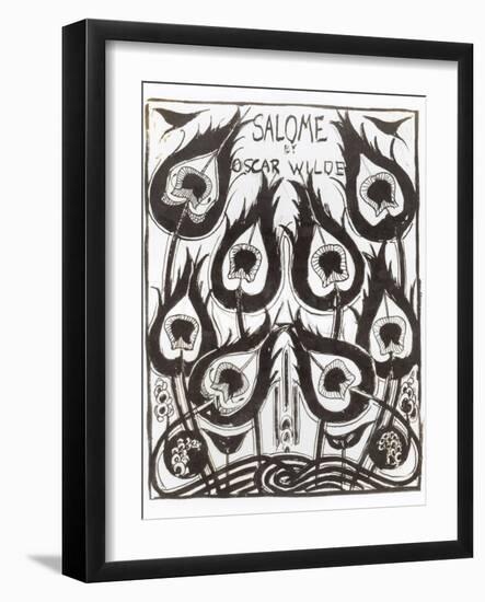 Original Sketch for the Cover of "Salome" by Oscar Wilde circa 1894-Aubrey Beardsley-Framed Giclee Print