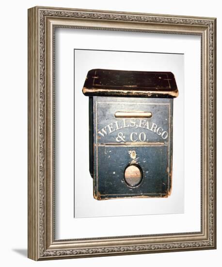 Original Wells Fargo and Co. Letter Box of the Old West, C.1880 (Wood)-American-Framed Giclee Print