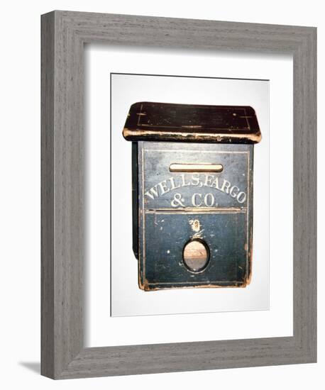 Original Wells Fargo and Co. Letter Box of the Old West, C.1880 (Wood)-American-Framed Giclee Print