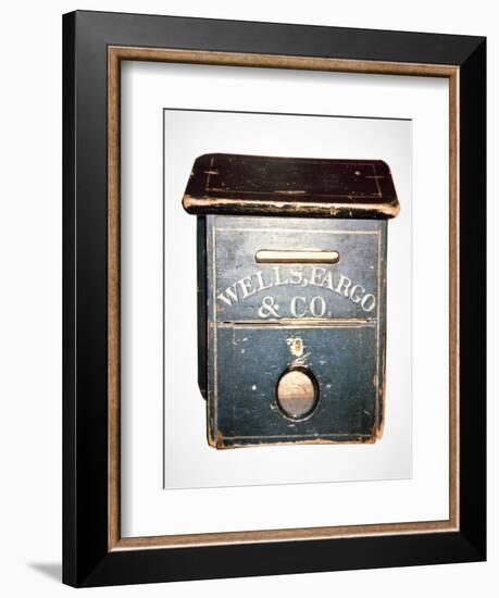 Original Wells Fargo and Co. Letter Box of the Old West, C.1880 (Wood)-American-Framed Giclee Print