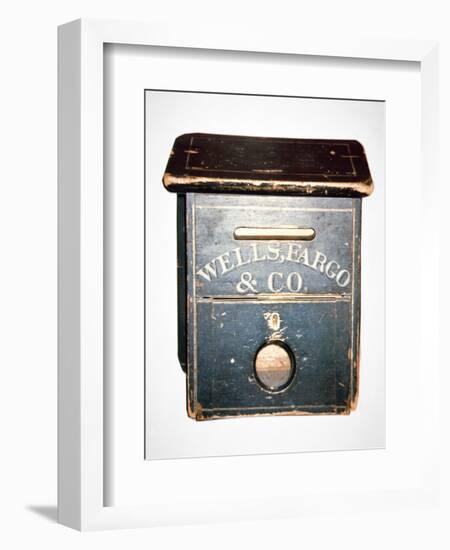 Original Wells Fargo and Co. Letter Box of the Old West, C.1880 (Wood)-American-Framed Premium Giclee Print