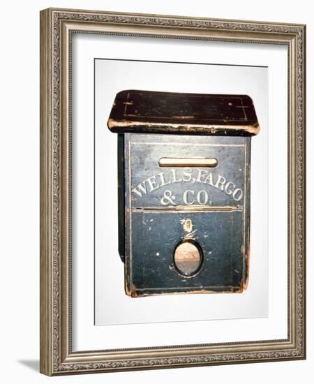 Original Wells Fargo and Co. Letter Box of the Old West, C.1880 (Wood)-American-Framed Giclee Print