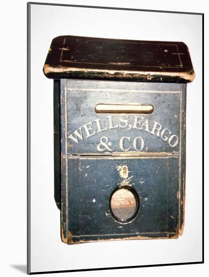 Original Wells Fargo and Co. Letter Box of the Old West, C.1880 (Wood)-American-Mounted Giclee Print