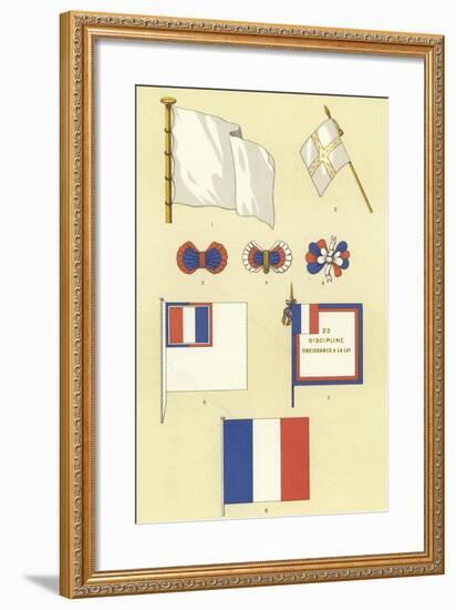 Origins of the French Tricolour-null-Framed Giclee Print