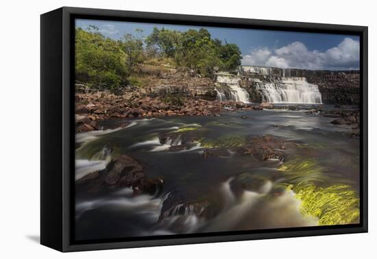 Orinduik Falls, Potaro-Siparuni Region, Brazil, Guyana Border, Guyana-Pete Oxford-Framed Premier Image Canvas