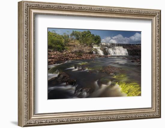 Orinduik Falls, Potaro-Siparuni Region, Brazil, Guyana Border, Guyana-Pete Oxford-Framed Photographic Print