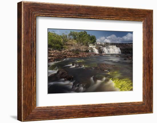 Orinduik Falls, Potaro-Siparuni Region, Brazil, Guyana Border, Guyana-Pete Oxford-Framed Photographic Print