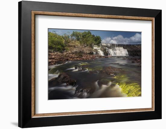 Orinduik Falls, Potaro-Siparuni Region, Brazil, Guyana Border, Guyana-Pete Oxford-Framed Photographic Print