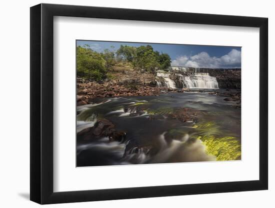 Orinduik Falls, Potaro-Siparuni Region, Brazil, Guyana Border, Guyana-Pete Oxford-Framed Photographic Print