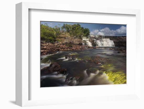 Orinduik Falls, Potaro-Siparuni Region, Brazil, Guyana Border, Guyana-Pete Oxford-Framed Photographic Print