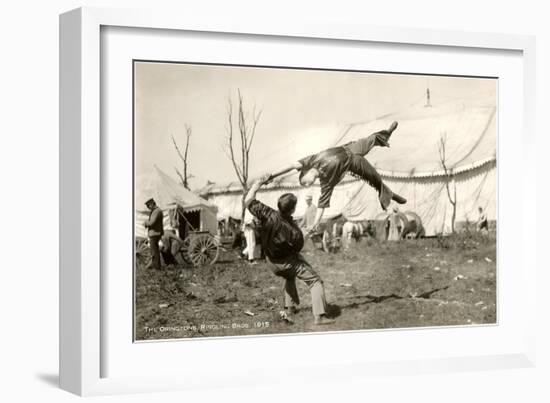 Oringtons, Circus Acrobats, 1915-null-Framed Art Print