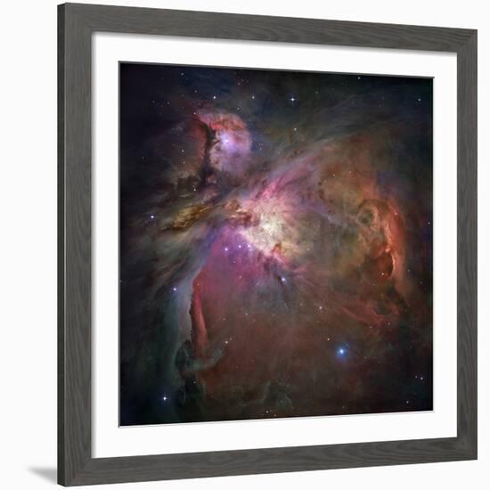 Orion Nebula (M42 And M43)-null-Framed Photographic Print