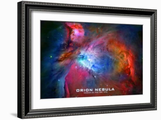 Orion Nebula Text Space Photo-null-Framed Premium Giclee Print