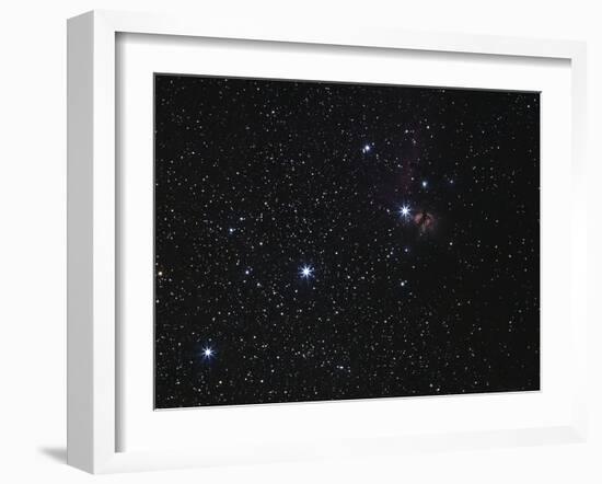 Orion's Belt, Horsehead Nebula And Flame Nebula-Stocktrek Images-Framed Photographic Print