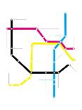 Modern City Subway Map-oriontrail2-Art Print