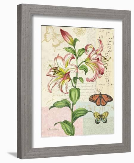 Oripet Lily Collage-Pamela Gladding-Framed Art Print