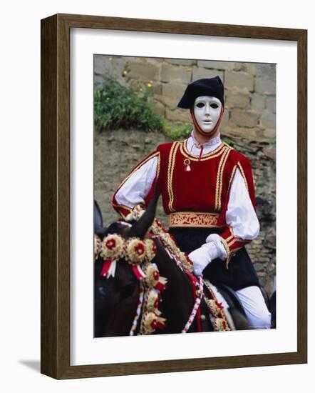 Oristano-La Santiglia Carnival, Sardinia, Italy, Europe-Bruno Morandi-Framed Photographic Print