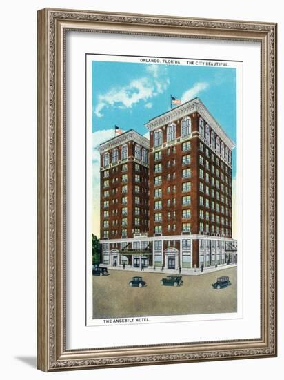 Orlando, Florida - Angebilt Hotel Exterior-Lantern Press-Framed Art Print