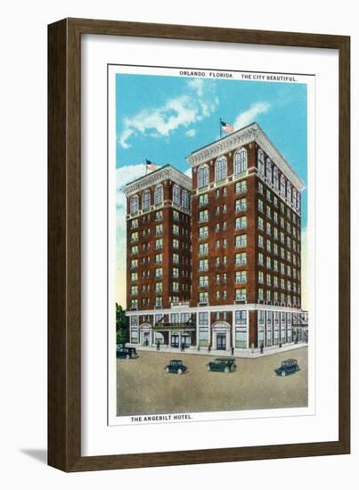 Orlando, Florida - Angebilt Hotel Exterior-Lantern Press-Framed Art Print