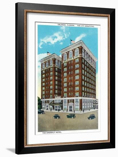 Orlando, Florida - Angebilt Hotel Exterior-Lantern Press-Framed Art Print