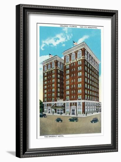 Orlando, Florida - Angebilt Hotel Exterior-Lantern Press-Framed Art Print