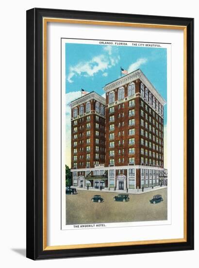 Orlando, Florida - Angebilt Hotel Exterior-Lantern Press-Framed Art Print