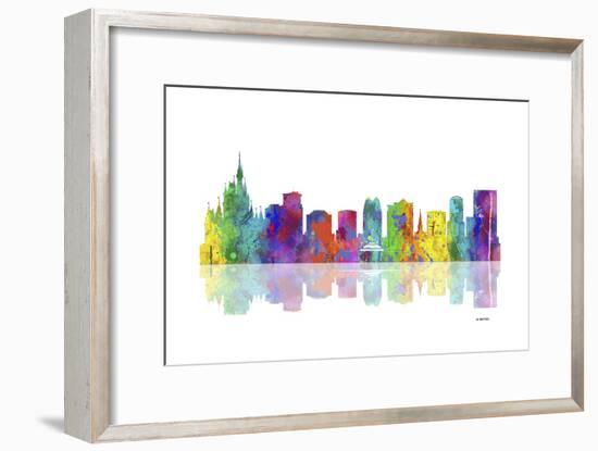 Orlando Florida Skyline 1-Marlene Watson-Framed Giclee Print