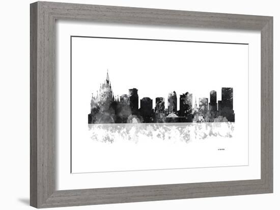 Orlando Florida Skyline BG 1-Marlene Watson-Framed Giclee Print