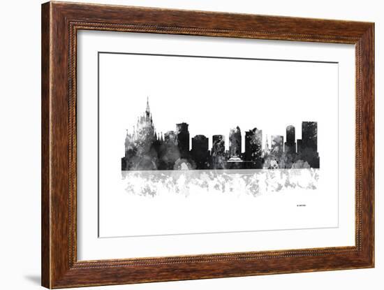 Orlando Florida Skyline BG 1-Marlene Watson-Framed Giclee Print