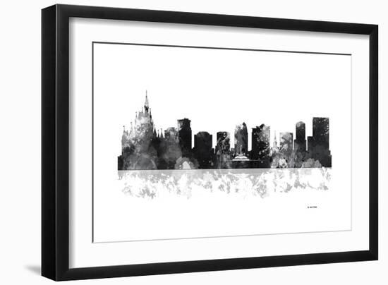 Orlando Florida Skyline BG 1-Marlene Watson-Framed Giclee Print