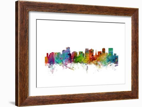 Orlando Florida Skyline-Michael Tompsett-Framed Art Print