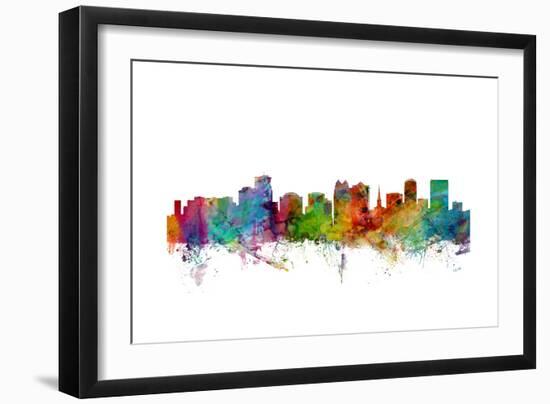 Orlando Florida Skyline-Michael Tompsett-Framed Art Print